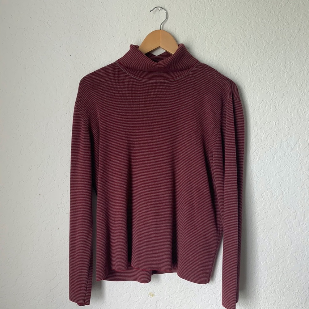 Van Heusen Striped Turtleneck Sweater